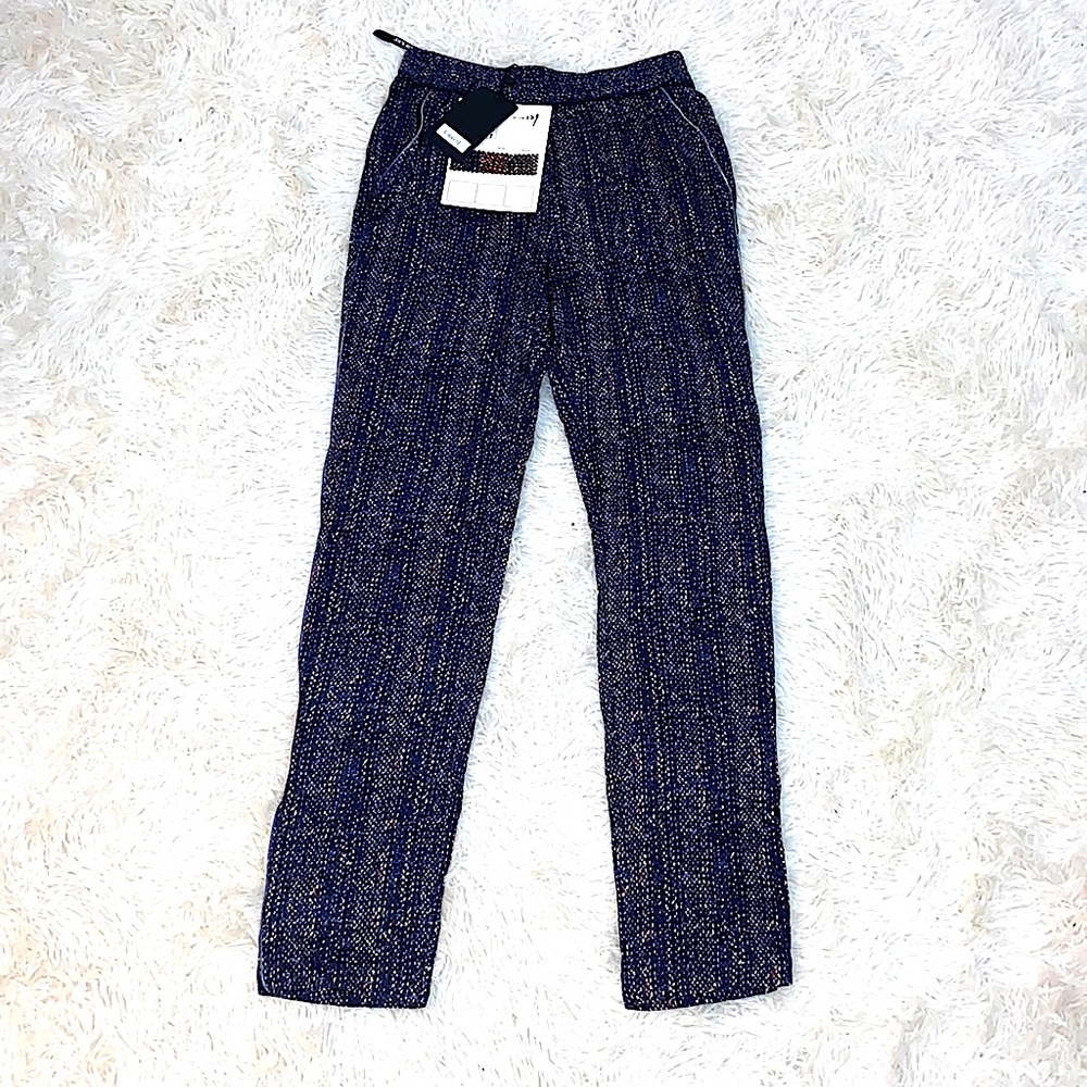 NWT! Color Block Blue Pull On Joggers Small
